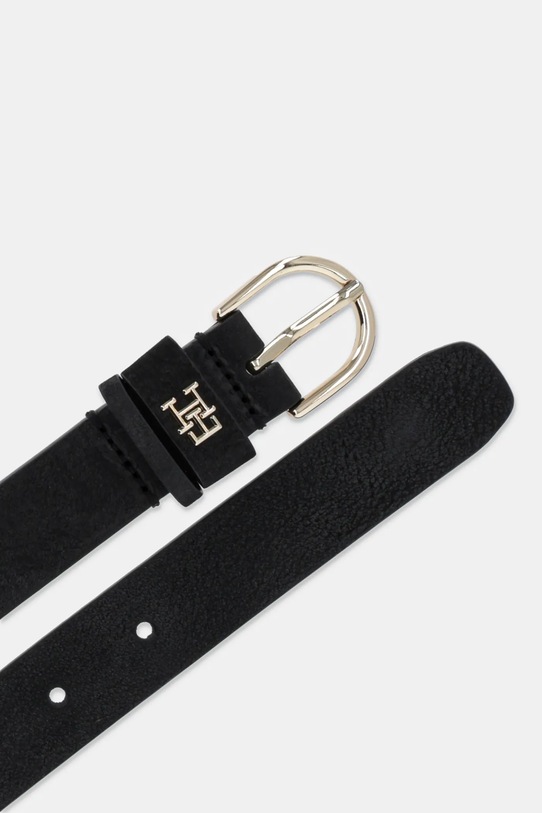 Kožený pásek Tommy Hilfiger AW0AW16838 černá SS25