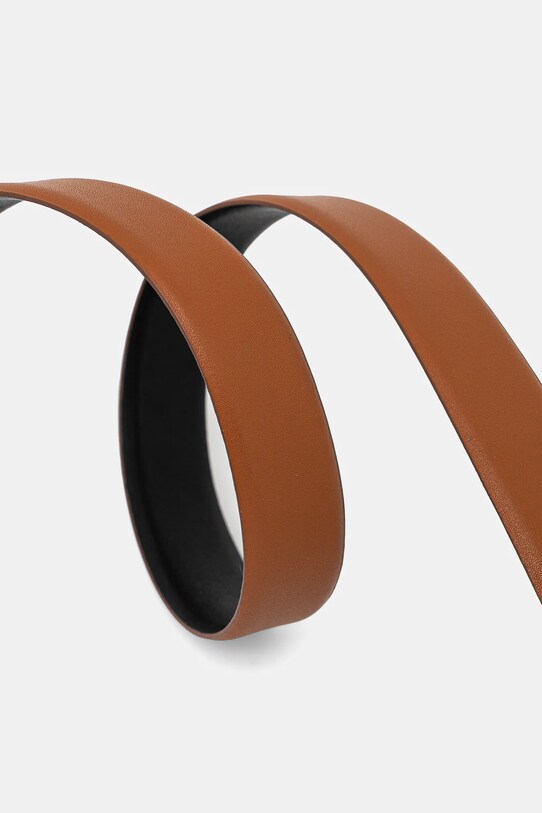 Αναστρέψιμη δερμάτινη ζώνη Tommy Hilfiger AW0AW16840 καφέ SS25