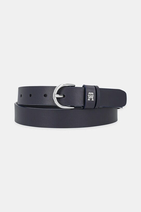 Tommy Hilfiger curea de piele bleumarin AW0AW17279