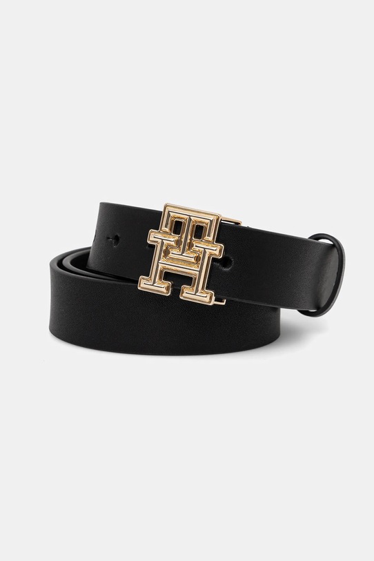 Tommy Hilfiger pasek skórzany czarny AW0AW17281