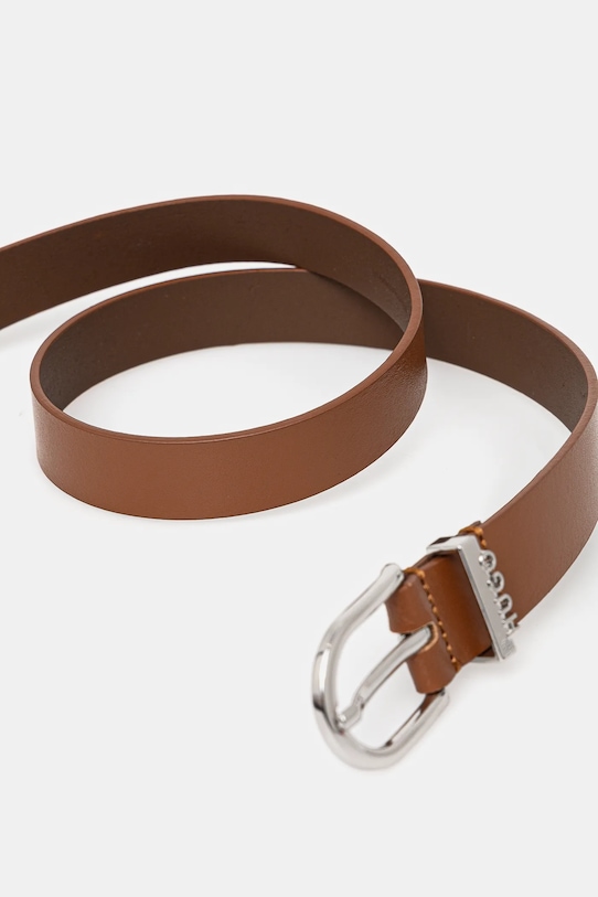 Kožený opasok HUGO 50537156 hnedá SS25