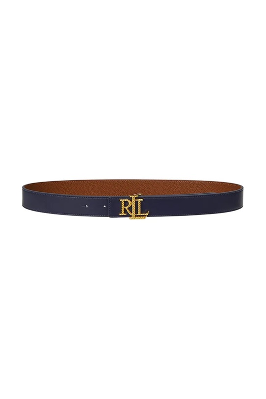Lauren Ralph Lauren pasek skórzany niebieski 412959137