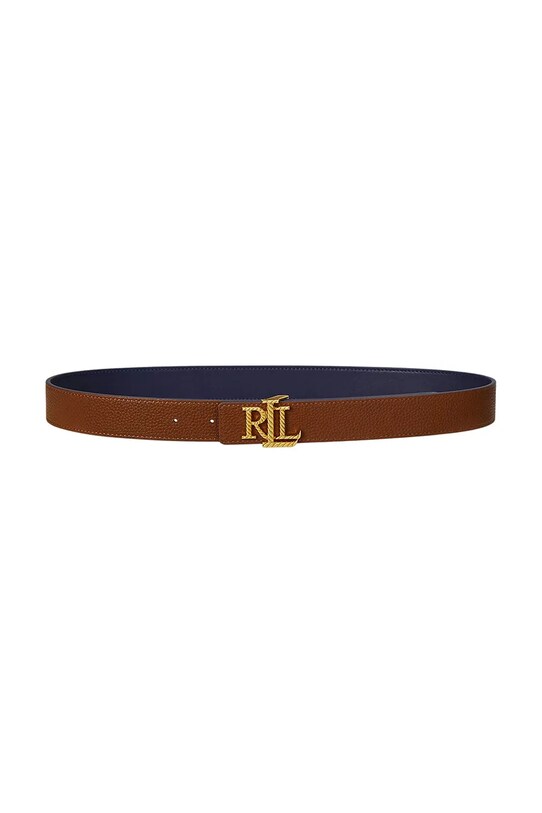 Lauren Ralph Lauren pasek skórzany 412959137 niebieski SS25