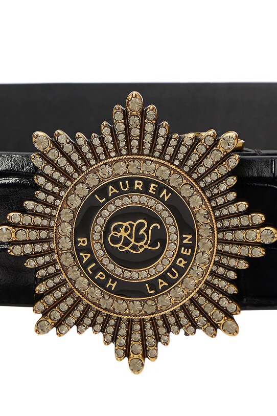 Кожаный ремень Lauren Ralph Lauren 412959735 чёрный SS25