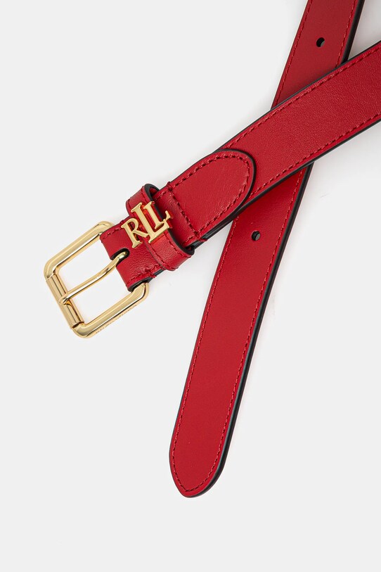 Kožni remen Lauren Ralph Lauren 412968763 crvena SS25
