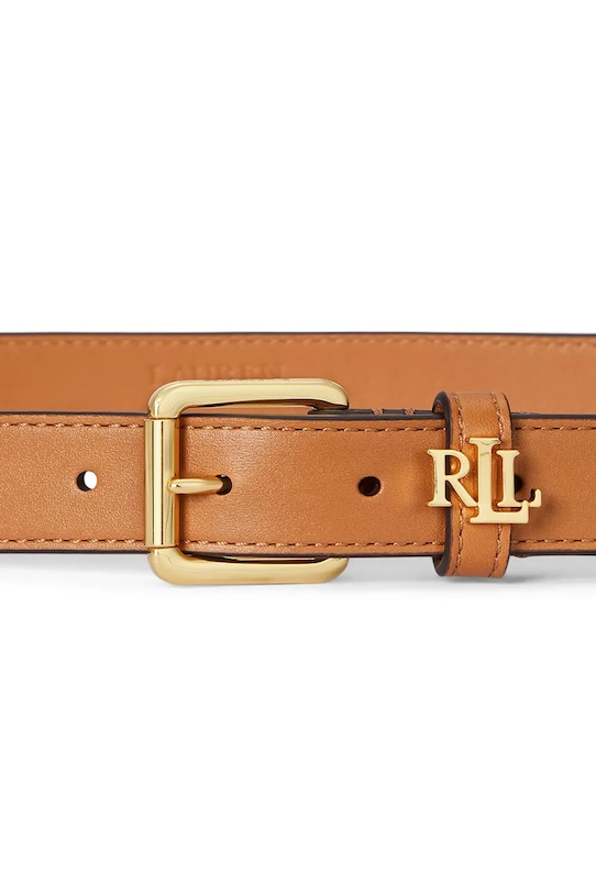 Lauren Ralph Lauren pasek skórzany 412968763 brązowy AW25