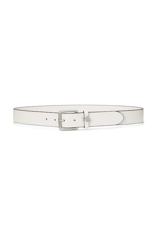 Кожен колан Lauren Ralph Lauren бял 412968765
