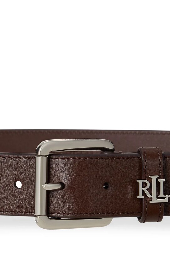 Lauren Ralph Lauren pasek skórzany 412968765 brązowy SS25
