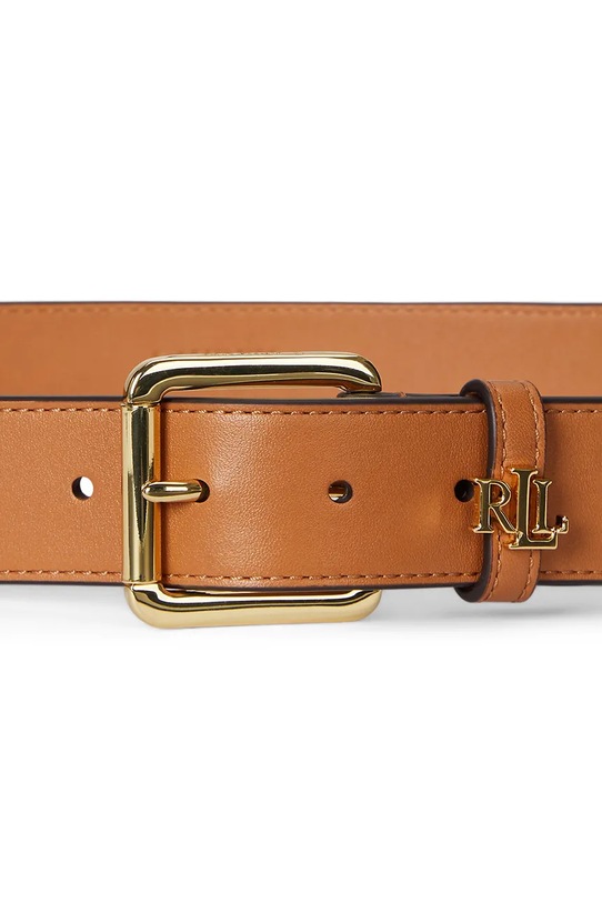 Lauren Ralph Lauren pasek skórzany 412968765 brązowy AW25