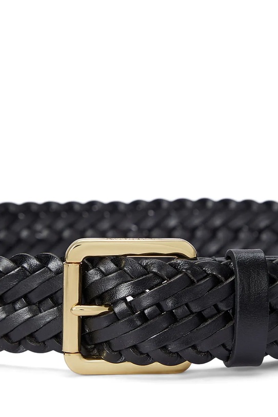 Kožený pásek Lauren Ralph Lauren 412968766 černá SS25