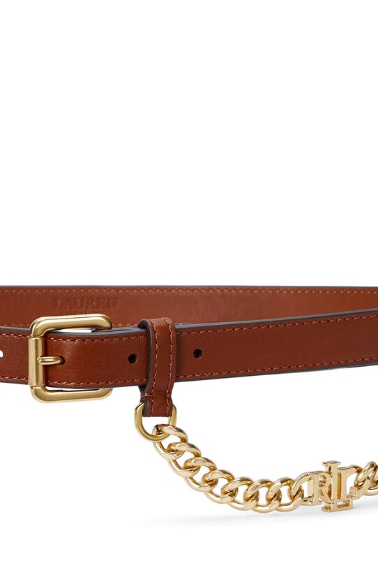 Lauren Ralph Lauren curea de piele 412968767 maro SS25