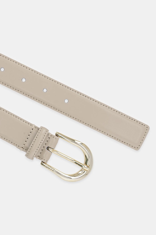 Kožený pásek BOSS 50536887 béžová AW25