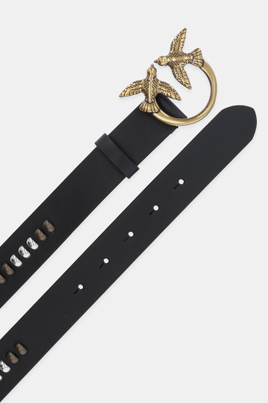 Pinko pasek skórzany 100125.A2CB czarny SS25