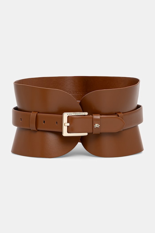 Karl Lagerfeld ремінь жіночий шкіряний коричневий A1W33063