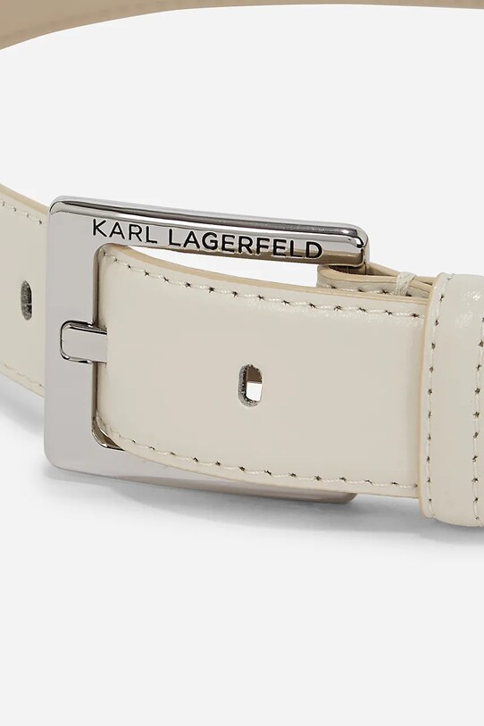 Akcesoria Karl Lagerfeld pasek skórzany A1W33147 biały