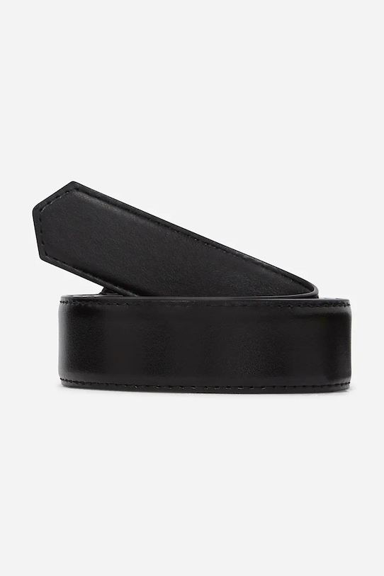 Δερμάτινη ζώνη Karl Lagerfeld A1W33147 μαύρο SS25