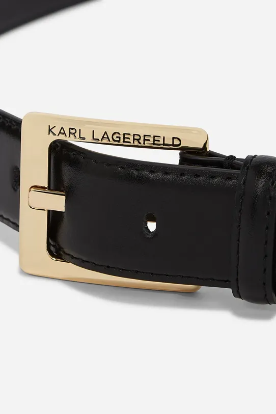 Accesorii Karl Lagerfeld curea de piele A1W33147 negru