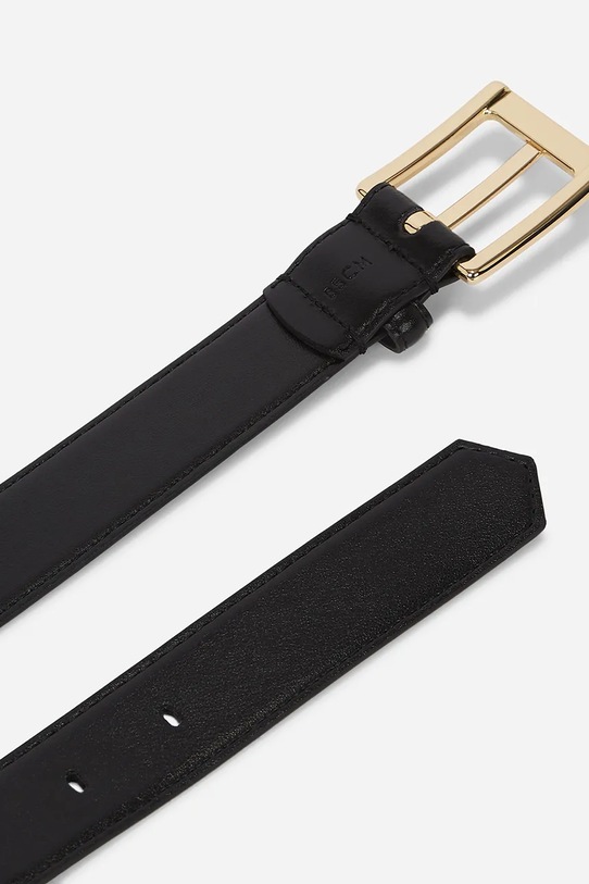 Δερμάτινη ζώνη Karl Lagerfeld μαύρο A1W33147