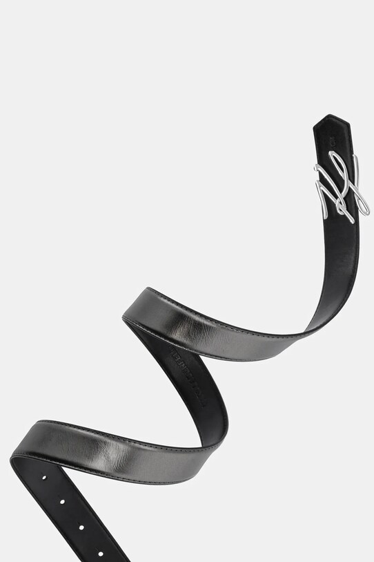 Doplnky Obojstranný kožený opasok Karl Lagerfeld A1W33148 sivá