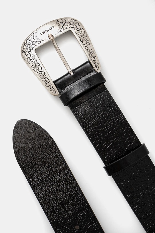 Usnjen pas Twinset 251TA4530 črna SS25