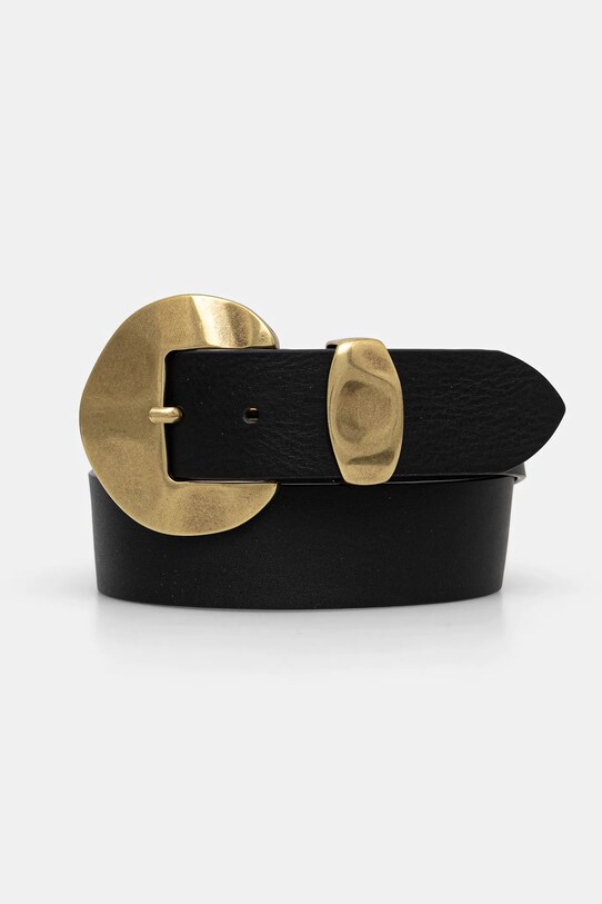 Twinset curea de piele negru 251TS5011
