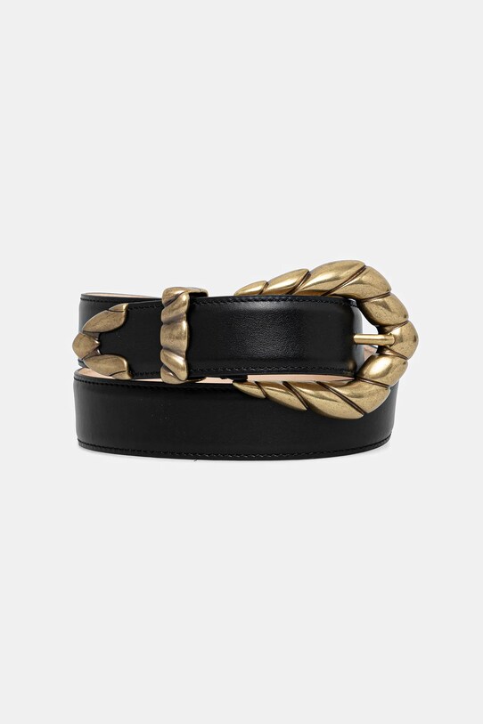 IRO bőr öv fekete WF128EMBELLAGD