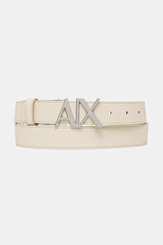 Armani Exchange pasek imitacja skóry licowej beżowy XW001203.AF13680