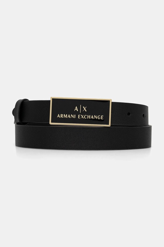Kožený opasok Armani Exchange čierna XW000967.AF13853