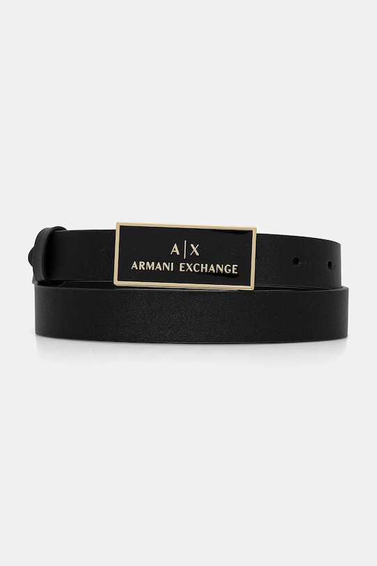 Armani Exchange pasek skórzany czarny XW000967.AF13853