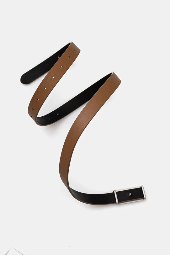 Doplnky Kožený opasok MM6 Maison Margiela SA6TP0010.P7258 hnedá
