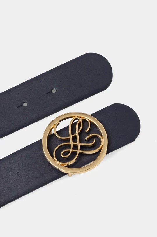 Luisa Spagnoli curea de piele 541906 bleumarin SS25