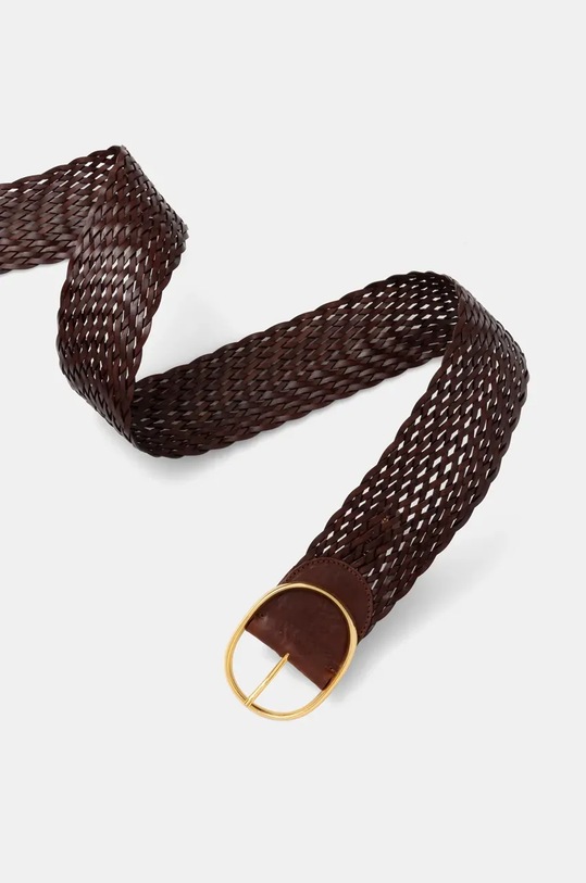 Luisa Spagnoli curea de piele 541934 maro SS25