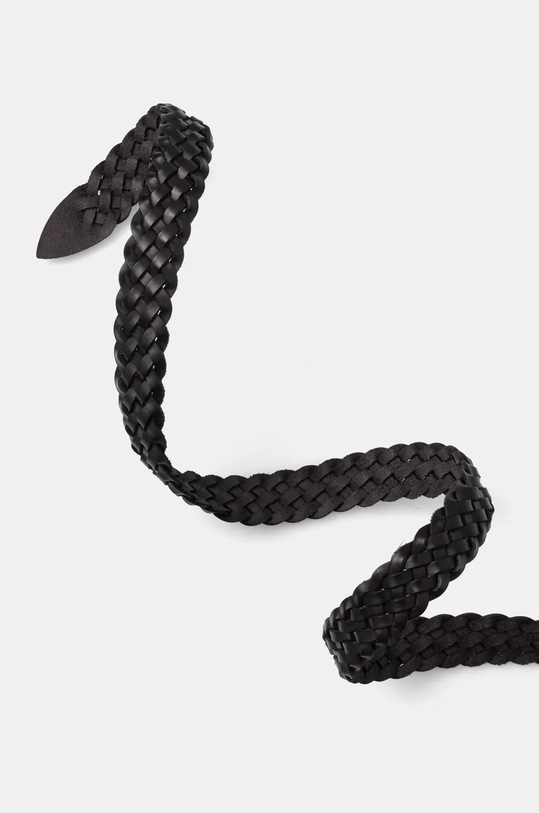 Luisa Spagnoli curea de piele 542045 negru SS25