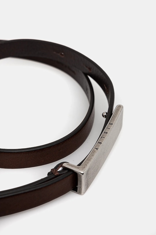 Kožni remen Sisley 6G8ZWL02R smeđa SS25