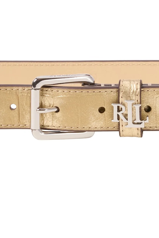 Usnjen pas Lauren Ralph Lauren 412967079 zlata SS25