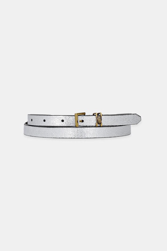 Kurt Geiger London curea de piele argintiu 3653963109