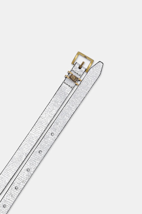 Kožený pásek Kurt Geiger London 3653963109 stříbrná SS25