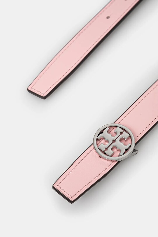 Accesorii Tory Burch curea de piele cu două fețe Miller Smooth Reversible 159072.650 roz