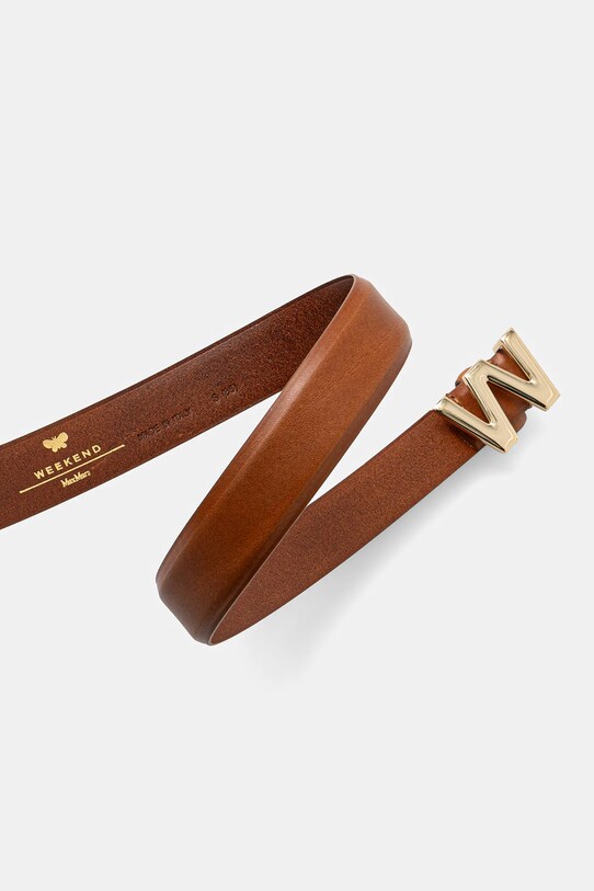 Weekend Max Mara curea de piele 2515501024600 maro SS25