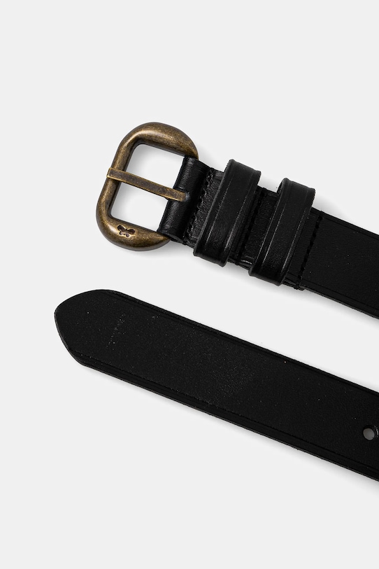 Кожаный ремень Weekend Max Mara 2515501044600 чёрный SS25