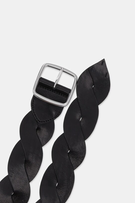 Шкіряний ремінь Weekend Max Mara 2515501054600 чорний SS25