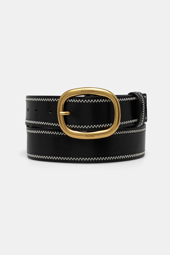 Kožený pásek Weekend Max Mara černá 2515501025600
