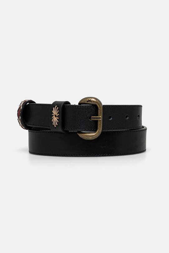 Kožený pásek Weekend Max Mara černá 2515501075600