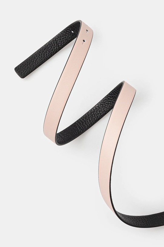 Usnjen dvostranski pas BOSS 50542179 roza AW25