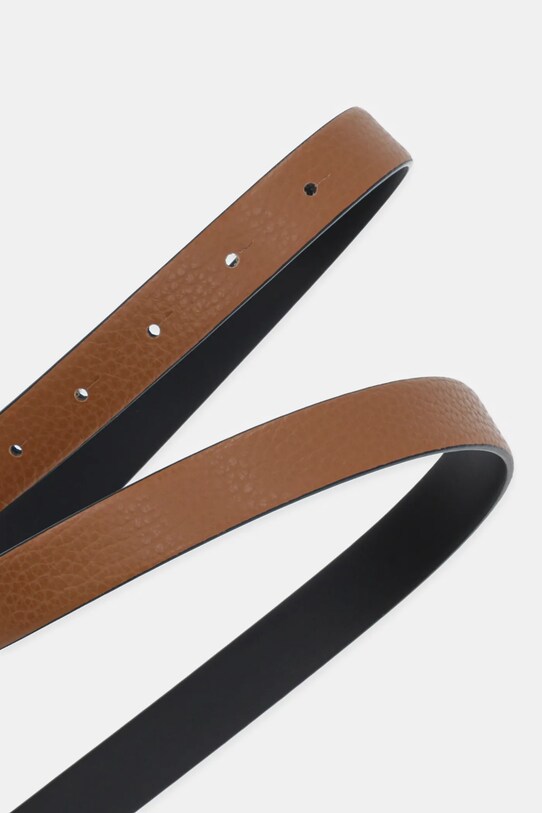 BOSS curea de piele cu două fețe 50542179 negru SS25