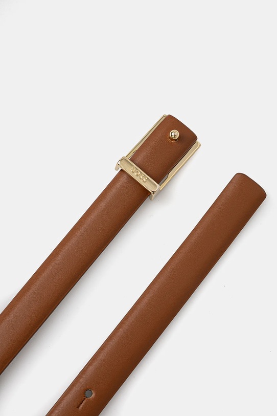 BOSS curea de piele 50542191 maro SS25