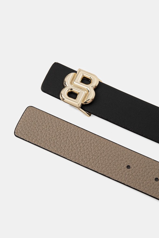 BOSS pasek skórzany dwustronny B_Icon-G_Sr30_pgr 50542193 czarny SS26