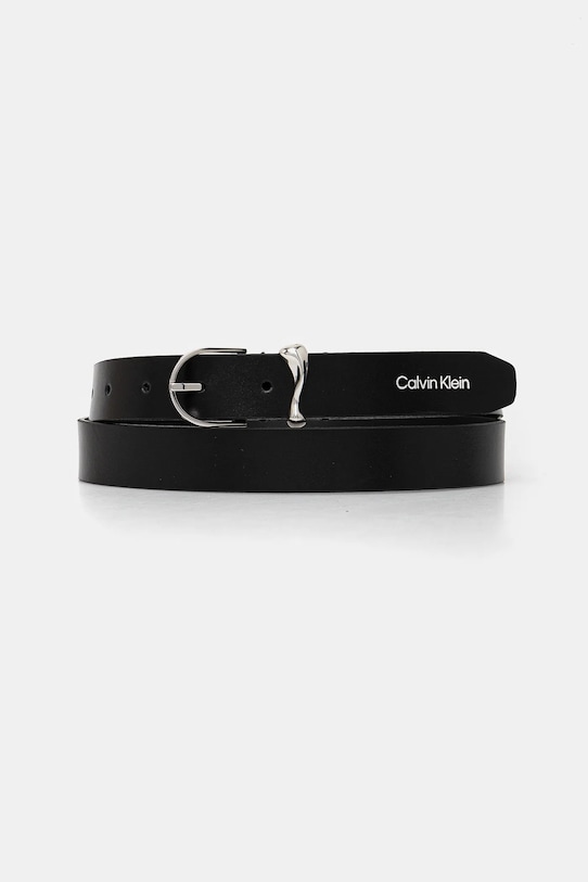 Calvin Klein pasek skórzany czarny K60K613234