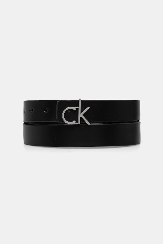 Двосторонній шкіряний ремінь Calvin Klein чорний K60K612934