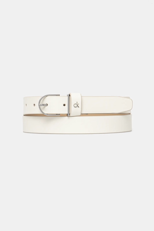 Шкіряний ремінь Calvin Klein білий K60K613147